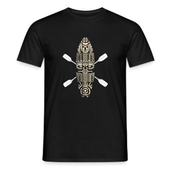 SUP Stand up paddle board - T-shirt homme - noir - Devant - AI Model Male 178 light (178cm)