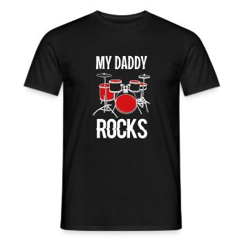 Drummer - Men's T-Shirt - black - Front - AI Model Male 178 light (178cm)