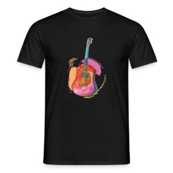 Guitarist - Männer T-Shirt - Schwarz - Vorne - AI Model Male 178 light (178cm)