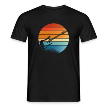 Guitarist - Männer T-Shirt - Schwarz - Vorne - AI Model Male 178 light (178cm)