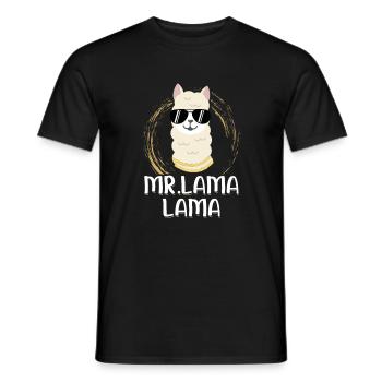 Lama - T-shirt homme - noir - Devant - AI Model Male 178 light (178cm)
