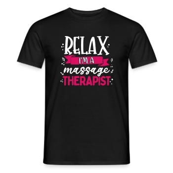 Massage Therapist - T-shirt homme - noir - Devant - AI Model Male 178 light (178cm)