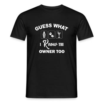 Bartender Funny tee - Männer T-Shirt - Schwarz - Vorne - AI Model Male 178 light (178cm)