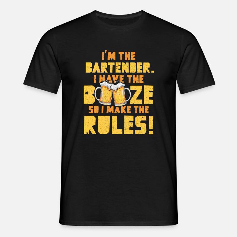 Bartender Funny tee - Männer T-Shirt - Schwarz