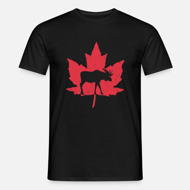 Canada pride Useh flag rocky mountains - Männer T-Shirt - Schwarz