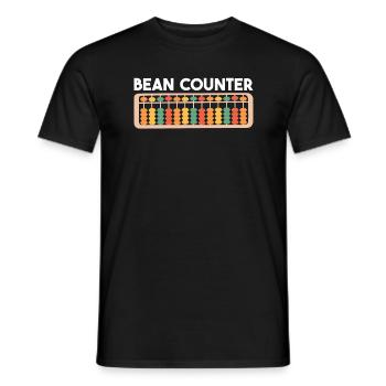 Compteur de haricots Comptabilité numéros de saison fiscale - T-shirt homme - noir - Devant - AI Model Male 178 light (178cm)