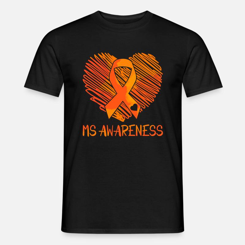 MS Awareness - Männer T-Shirt - Schwarz