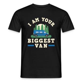 Motorhome RV Camping Camper I Am - Men's T-Shirt - black - Front - AI Model Male 178 light (178cm)