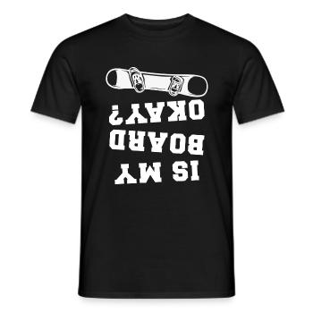 Snowboarding Is My Board Okay - Männer T-Shirt - Schwarz - Vorne - AI Model Male 178 light (178cm)