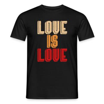 Liebe ist Liebe - Männer T-Shirt - Schwarz - Vorne - AI Model Male 178 light (178cm)
