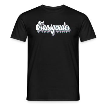 Transgender Trans Pride LGBTQ Queer CSD - Men's T-Shirt - black - Front - AI Model Male 178 light (178cm)