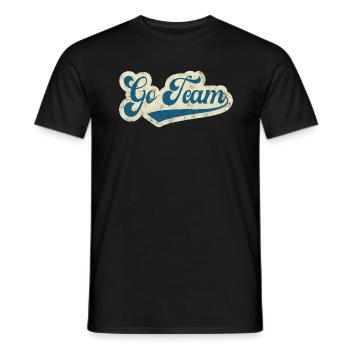 Go Team - Men's T-Shirt - black - Front - AI Model Male 178 light (178cm)