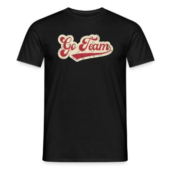Go Team - Men's T-Shirt - black - Front - AI Model Male 178 light (178cm)