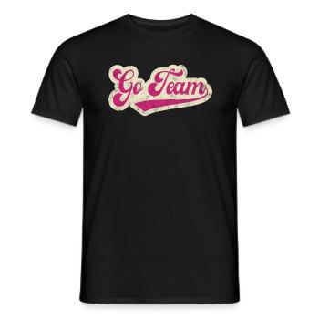 Go Team - Men's T-Shirt - black - Front - AI Model Male 178 light (178cm)