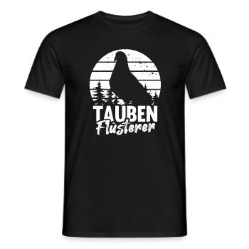 Tauben Flüsterer Taubenzüchter Vintage Brieftauben - Männer T-Shirt - Schwarz - Vorne - AI Model Male 178 light (178cm)