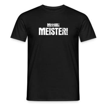 Moin Meister Lustiger Spruch Insider Vintage - Männer T-Shirt - Schwarz - Vorne - AI Model Male 178 light (178cm)