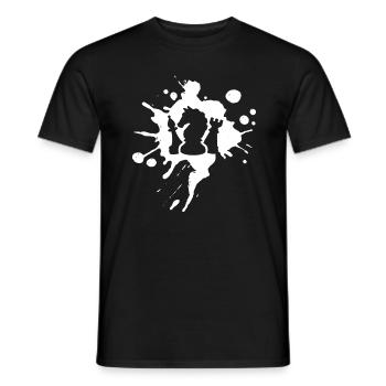 Échecs d’échecs jeu d’échecs - T-shirt homme - noir - Devant - AI Model Male 178 light (178cm)
