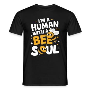 Honigbiene Imker Bienen Biene - Männer T-Shirt - Schwarz - Vorne - AI Model Male 178 light (178cm)