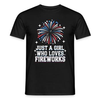 Pyrotechnics Fireworks Pyrotechnics - Men's T-Shirt - black - Front - AI Model Male 178 light (178cm)
