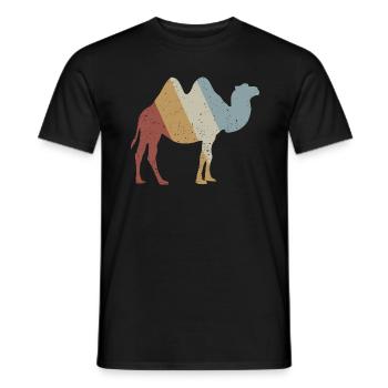Camel Retro Style Vintage - Men's T-Shirt - black - Front - AI Model Male 178 light (178cm)