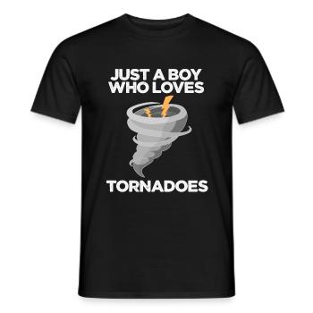 Tornado - Männer T-Shirt - Schwarz - Vorne - AI Model Male 178 light (178cm)