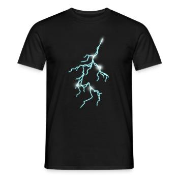 Blitz - Männer T-Shirt - Schwarz - Vorne - AI Model Male 178 light (178cm)