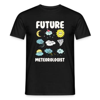 Zukünftiger Meteorologe - Männer T-Shirt - Schwarz - Vorne - AI Model Male 178 light (178cm)