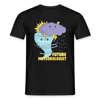 Zukünftiger Meteorologe - Männer T-Shirt - Schwarz - Vorne - AI Model Male 178 light (178cm)