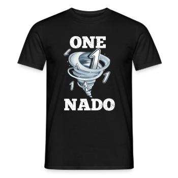 1. Geburtstag Tornado - Männer T-Shirt - Schwarz - Vorne - AI Model Male 178 light (178cm)
