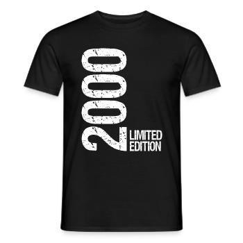 2000 Édition Limitée - T-shirt homme - noir - Devant - AI Model Male 178 light (178cm)