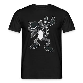 Lémurien Dabbing - T-shirt homme - noir - Devant - AI Model Male 178 light (178cm)