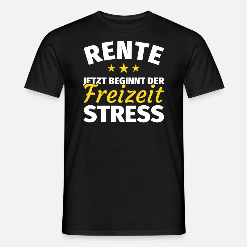Geschenk Rente Ruhestand - Männer T-Shirt - Schwarz