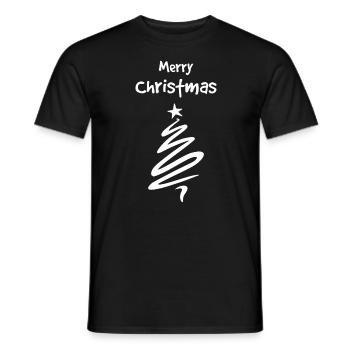 Merry Christmas - T-shirt homme - noir - Devant - AI Model Male 178 light (178cm)