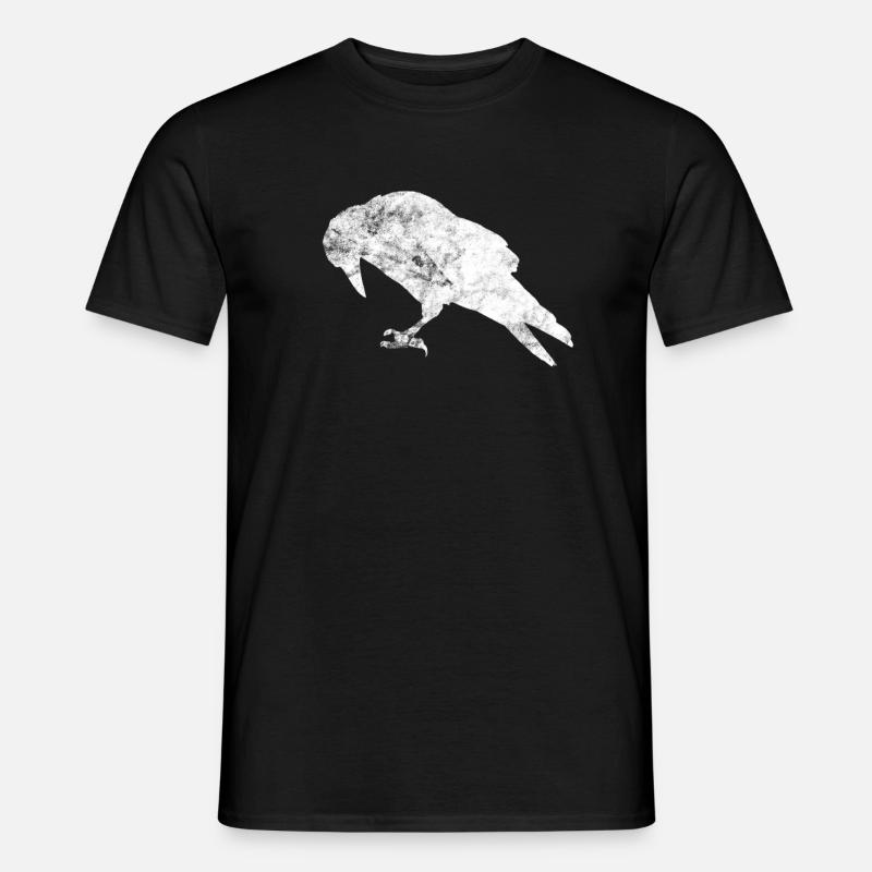 Rabe - Männer T-Shirt - Schwarz
