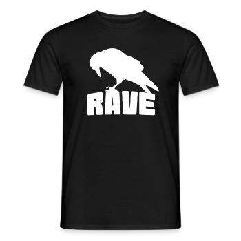 Rabe - Männer T-Shirt - Schwarz - Vorne - AI Model Male 178 light (178cm)