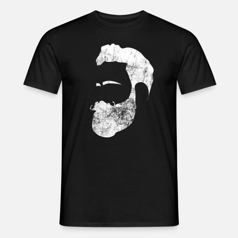 Hipster beard - Men’s T-shirt - black