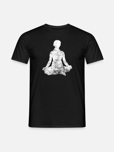 meditation - Men's T-Shirt - black
