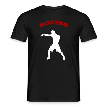 Boxer Boxen Kämpfer - Männer T-Shirt - Schwarz - Vorne - AI Model Male 178 light (178cm)