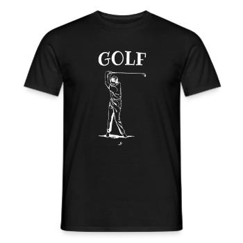 Golfer Golfing Golf Club Golf Course Club - Men's T-Shirt - black - Front - AI Model Male 178 light (178cm)