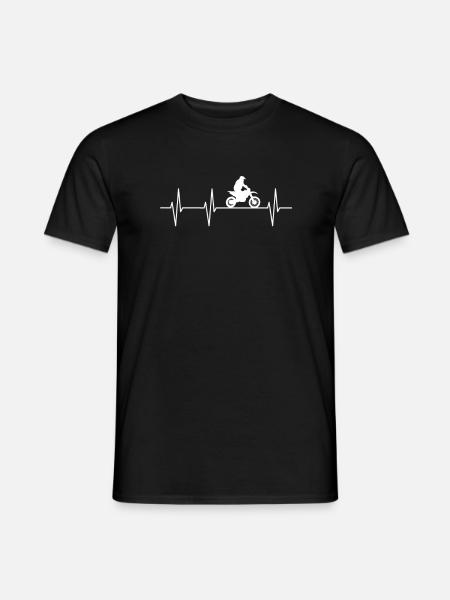 Motorradfahrer - Männer T-Shirt - Schwarz