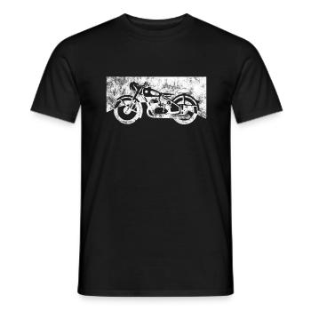 Biker - T-shirt homme - noir - Devant - AI Model Male 178 light (178cm)