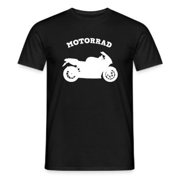 Motorradfahrer Motorradfahren Motorrad - Männer T-Shirt - Schwarz - Vorne - AI Model Male 178 light (178cm)