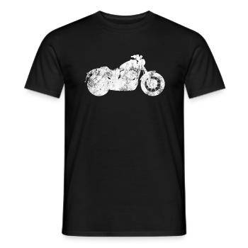 Motorrad Bike Motorradfahrer Motorradfahren - Männer T-Shirt - Schwarz - Vorne - AI Model Male 178 light (178cm)