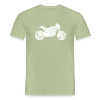 Biker - Men's T-Shirt - sage - Front - AI Model Male 178 light (178cm)