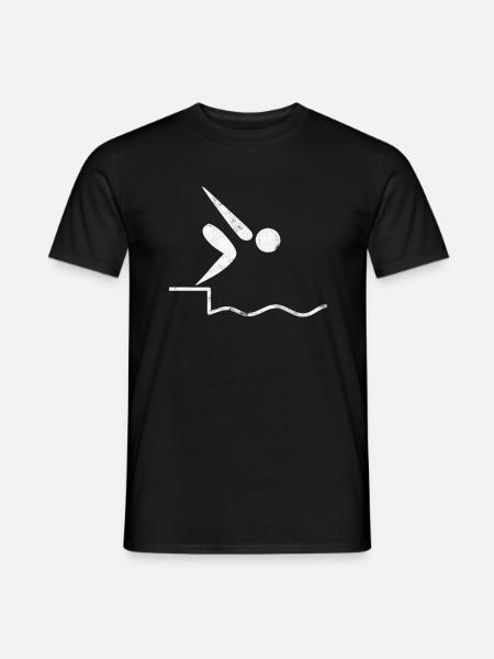 Swimmer swimming competition - Men's T-Shirt - black