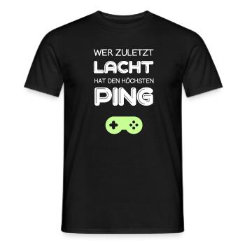Gaming Konsole Computer - Männer T-Shirt - Schwarz - Vorne - AI Model Male 178 light (178cm)