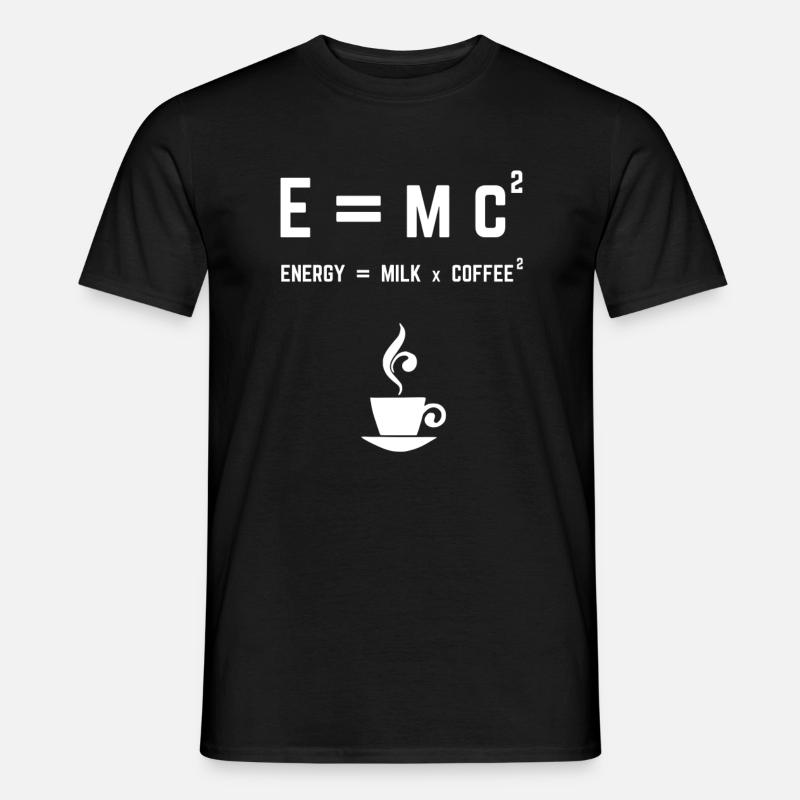 Kaffee lustiger Spruch Büro Kaffeebohne - Männer T-Shirt - Schwarz