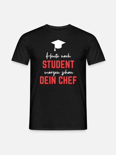 lustiger Spruch Student Studium Universität - Männer T-Shirt - Schwarz