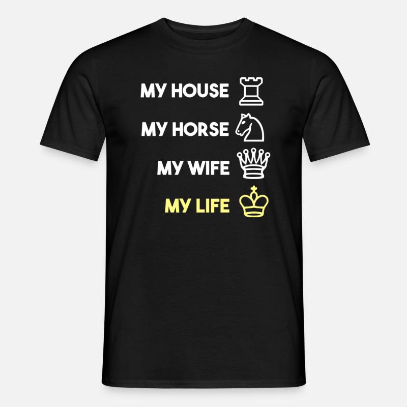 Chess chessboard game - Men's T-Shirt - black
