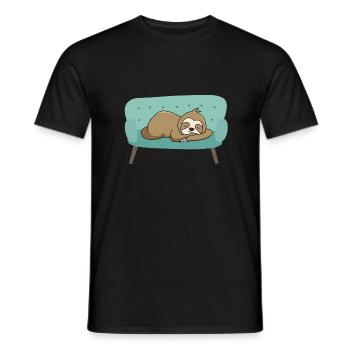 la paresse - T-shirt homme - noir - Devant - AI Model Male 178 light (178cm)